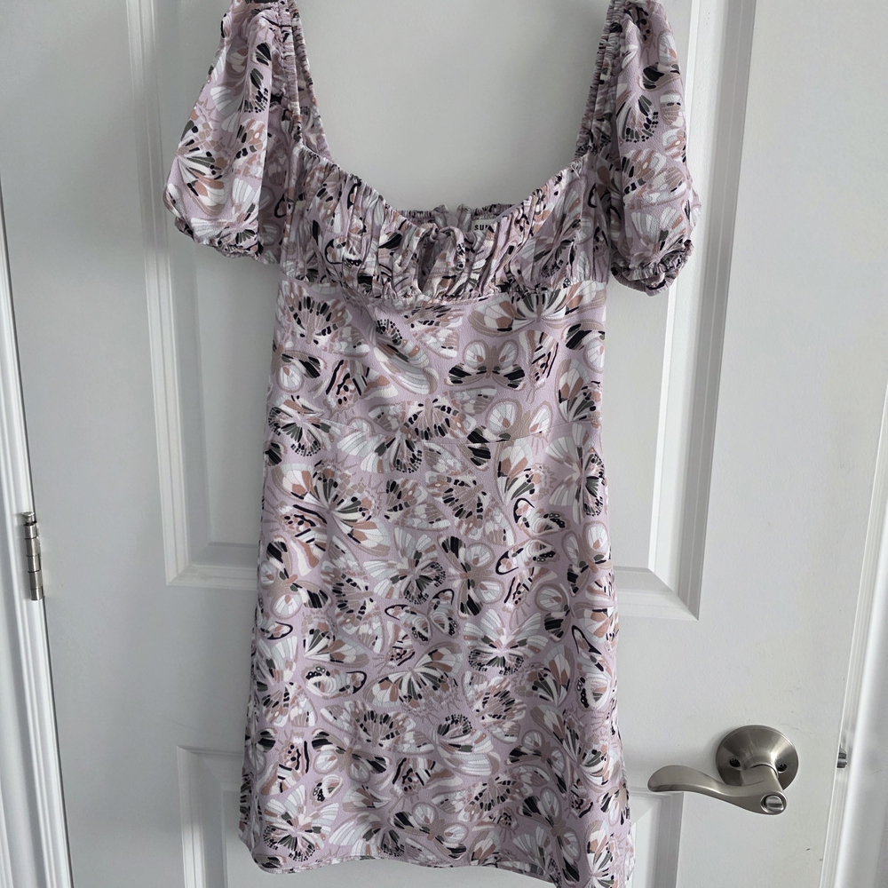 Sunday Blush Floral Mini Dress